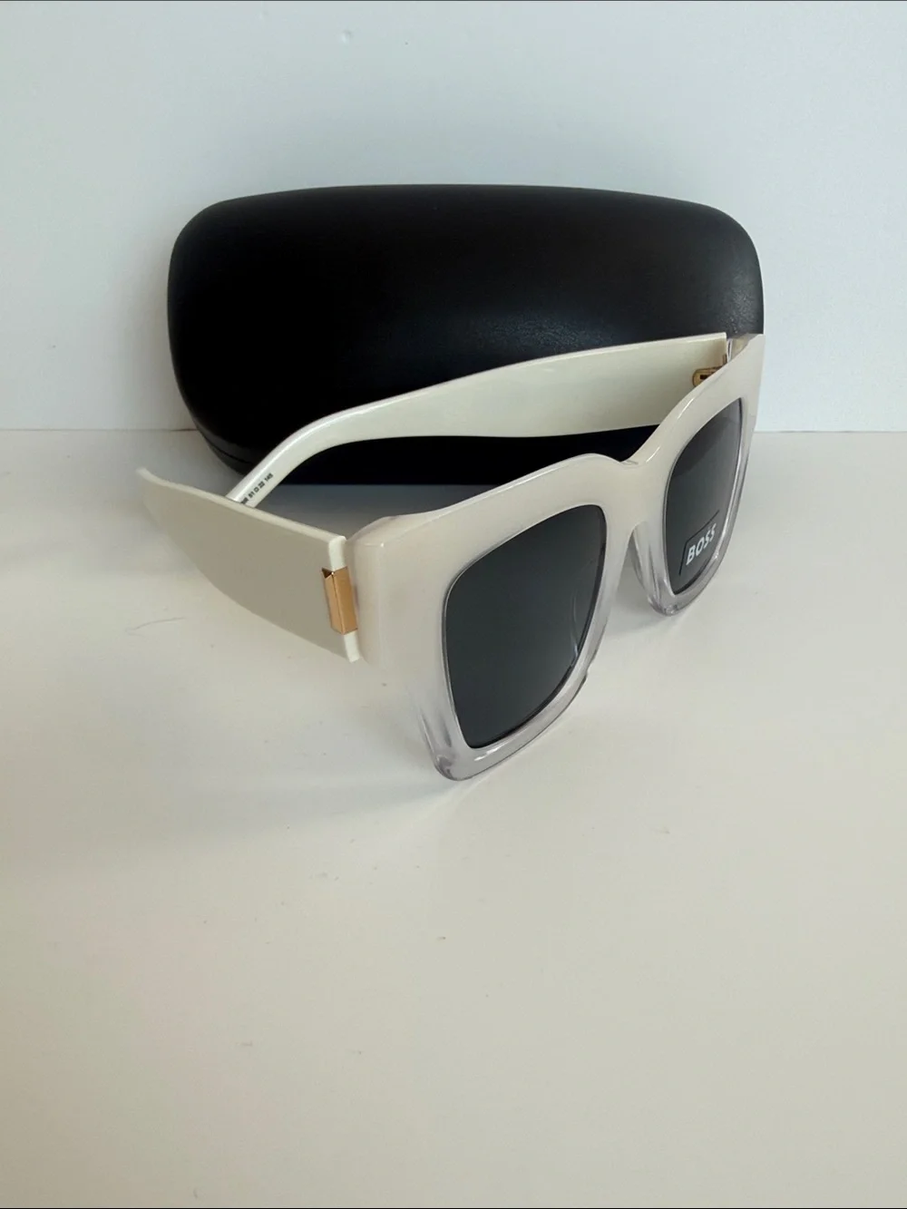 BOSS White Square Women's Sunglasses BOSS 1386/S